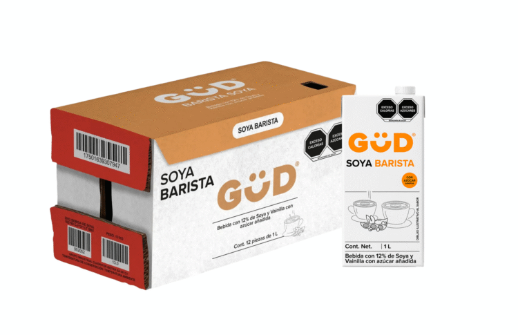LECHE GÜD BARISTA SOYA CAJA CON 12 PZS - 1 LT