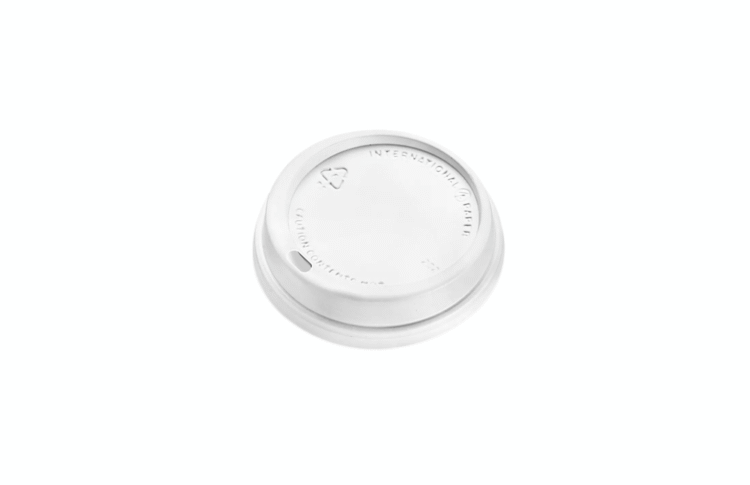 TAPA BEBIDA CALIENTE BLANCA 8 OZ PAQUETE 100 PZS