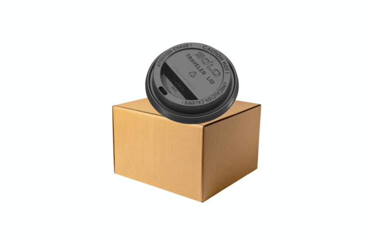 TAPA BEBIDA CALIENTE NEGRA 12 A 16 OZ CAJA 1000 PZS