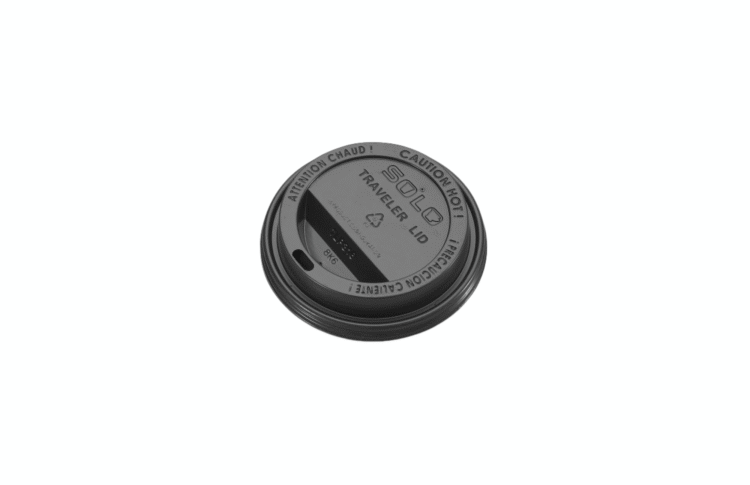TAPA BEBIDA CALIENTE NEGRA 12 A 16 OZ PAQUETE 100 PZS