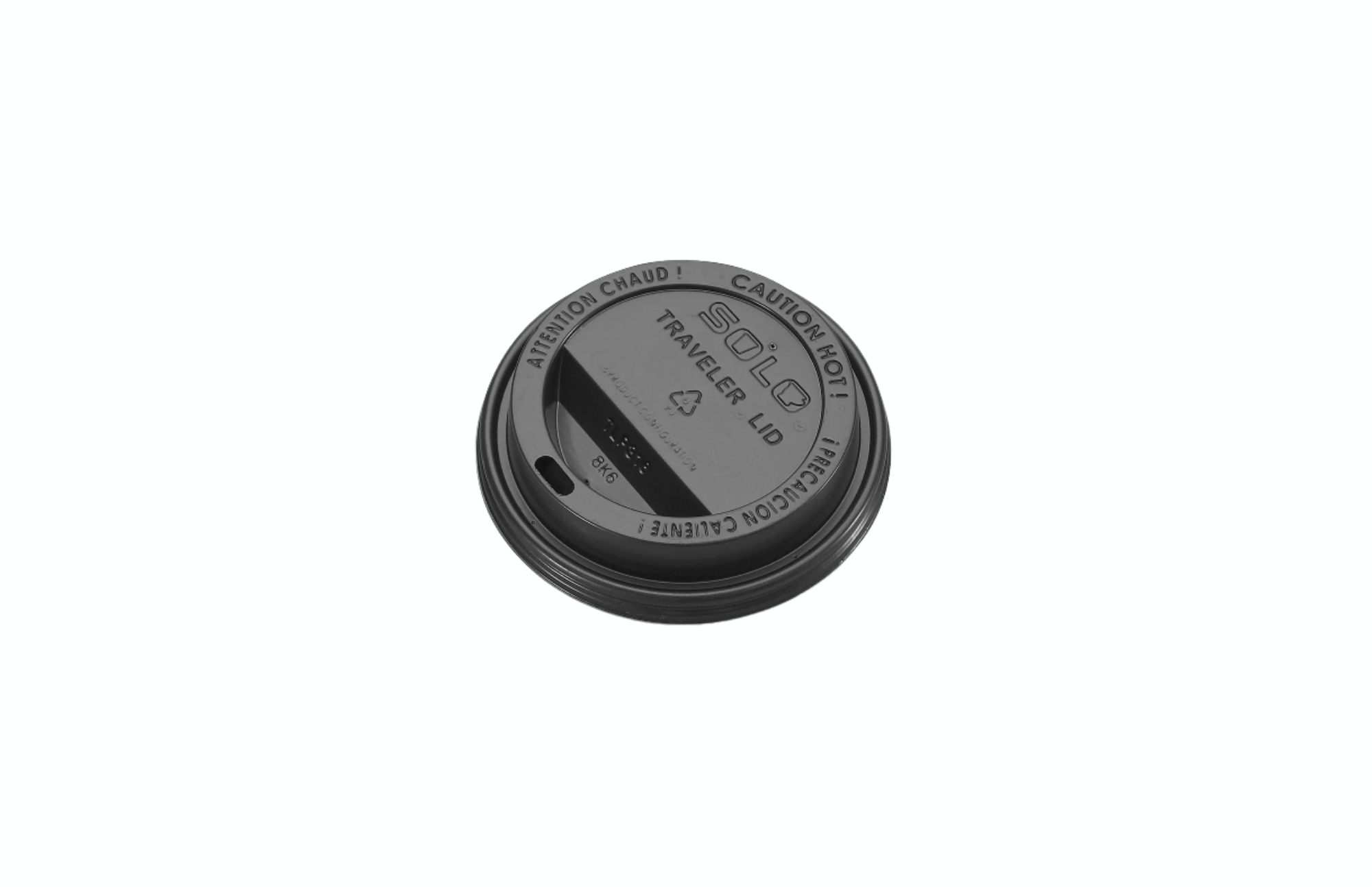 TAPA BEBIDA CALIENTE NEGRA 12 A 16 OZ PAQUETE 100 PZS