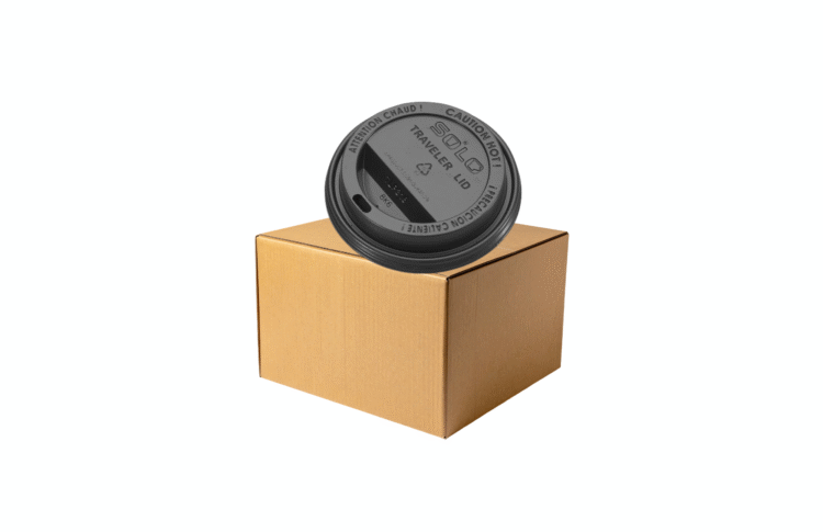 TAPA BEBIDA CALIENTE NEGRA 8 OZ CAJA CON 1000 PZS