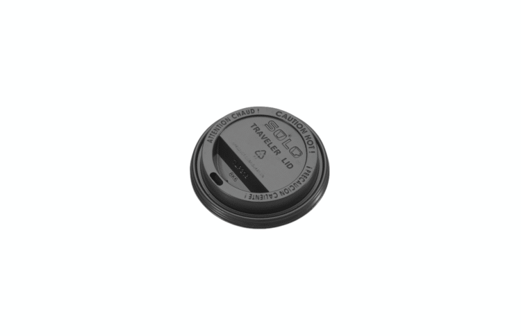TAPA BEBIDA CALIENTE NEGRA 8 OZ PAQUETE 100 PZS