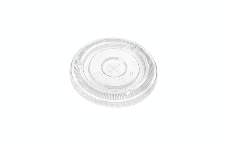 TAPA PLANA PET BEBIDA BEBIDA FRÍA 12 - 16 OZ PAQUETE 100 PZS