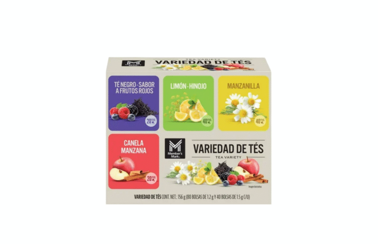TÉ SURTIDOS MEMBER´S MARK CAJA CON 186 PZS